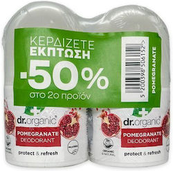 Dr.Organic Pomegranate Дезодорант Рол-он 2x50ml Dr.Organic Pomegranate Дезодорант Рол-он 2x50ml