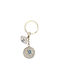 Metal Keychain Evil Eye Strass & Hook