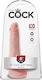 King Cock Ρεαλιστικό Dildo με Όρχεις και Βεντούζα Light 15cm