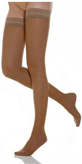 Relaxsan Socks Thigh High with Silicone 18-22 mmHg Beige