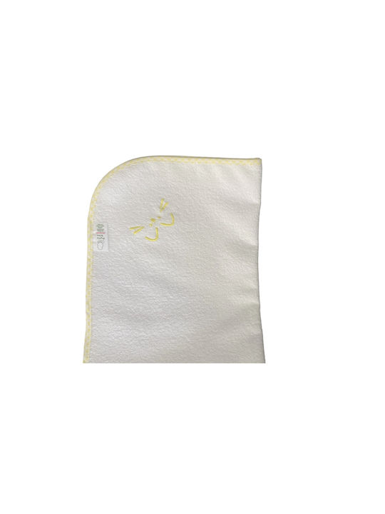 Figlio Bino Κέντημα Burp Cloth in White Color