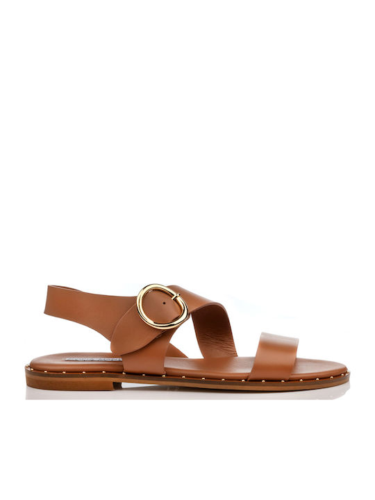 Sofia Manta Leder Flache Sandalen für Damen in ...
