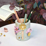 Wooden Pencil Holder "My Teacher" Pistachio