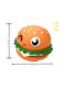 Hundespielzeug Burger Lustiger Sound Endloses Kauen Quietschen 10cmx5.5cm