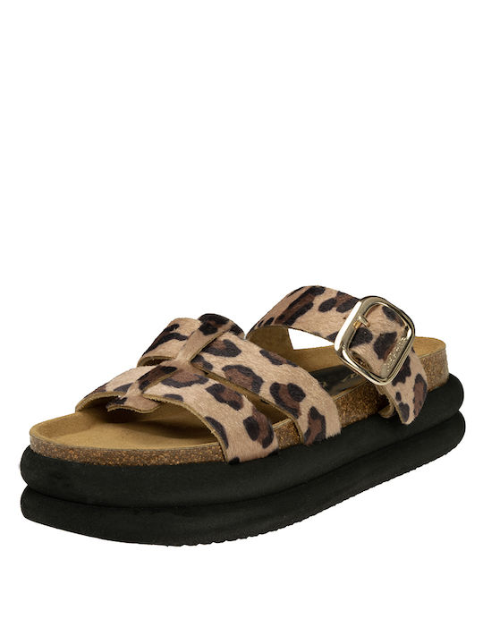 Sante Leder Damen Flache Sandalen