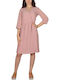 Sommer Mini Kleid Wickel Orange