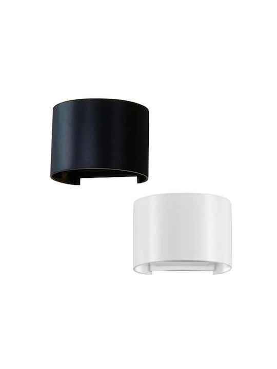 Dimmable Lumină de exterior montată pe perete LED IP65 12W cu RGB Lumină 10x10x10εκ.