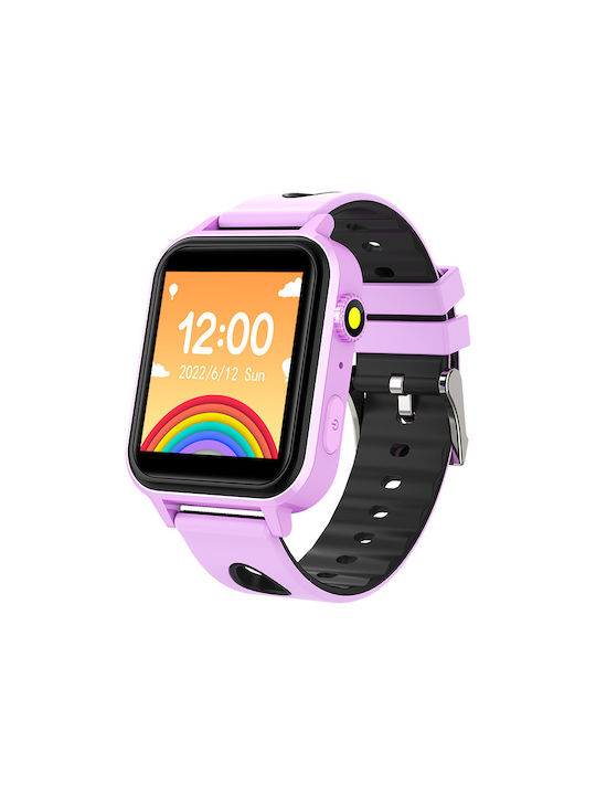 XO Kids Smartwatch with Rubber/Plastic Strap Purple