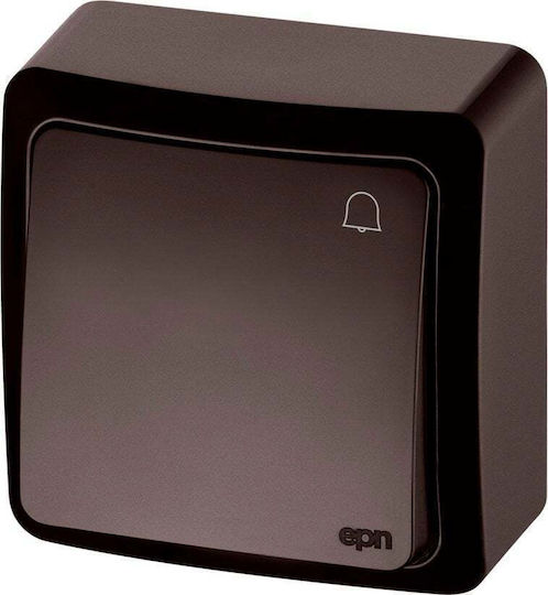 Elektro Plast Wall Switch Lighting with Frame Brown
