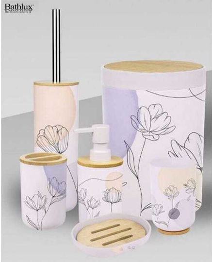 Bathlux Bathroom Accessory Set Plastic Multicolour 6 Pieces