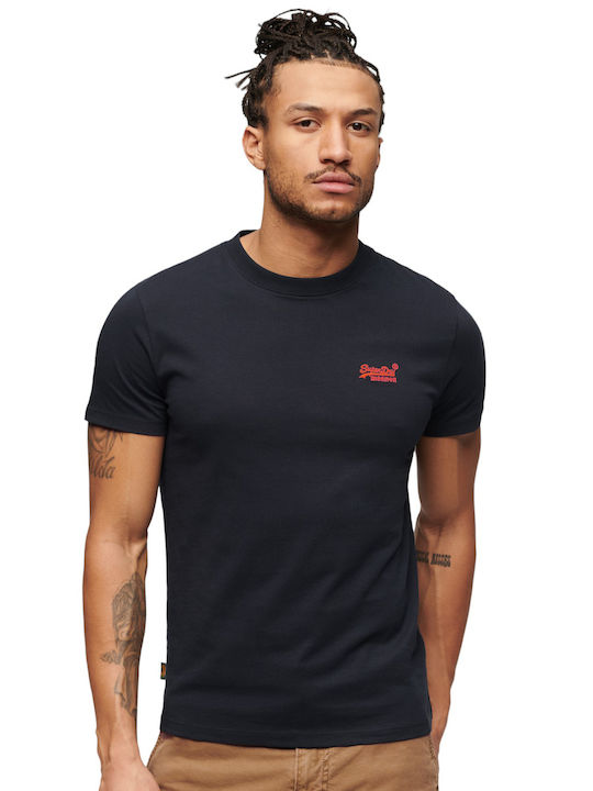 Superdry Flash M D4 Ovin Essential T-shirt Bărbătesc cu Mânecă Scurtă Blue