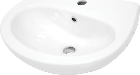 Deante Drop-In Bathroom Sink Ceramic 45.7x36.4cm White