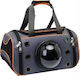 Dog Cat Carrying Bag Orange Details Trolley 33x24x27cm Ikaros 5213010786597
