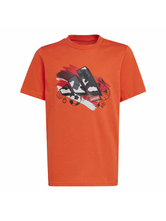 Adidas Kinder-T-Shirt Rot Graphic