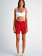 SugarFree Women's Sporty Bermuda Shorts Red