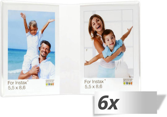 Deknudt Plastic Photo Frame with Transparent Frame S58RL2H2V 5.5x8