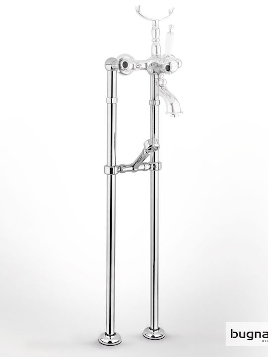 Bugnatese Mischung Bade- / Duscharmatur Badewanne Komplettes Set Silber