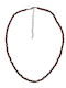 Kostibas Fashion Kostibas Fashion Vergoldete Bordeaux Halskette