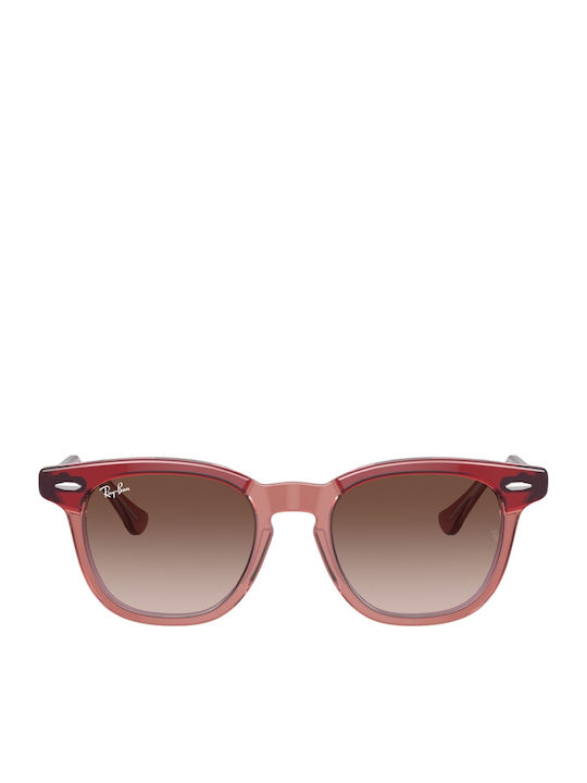 Ray Ban Unisex Γυαλιά Ηλίου με Ροζ Κοκκάλινο Σκελετό και Ροζ Φακό