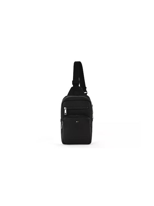 Hugo Boss Ανδρική Τσάντα Ώμου / Χιαστί Μαύρη