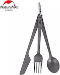 Naturehike Nobu Titanium Cutlery Set Silver