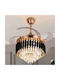 Kronleuchter LED Ø42cm mit Kristallen Gold