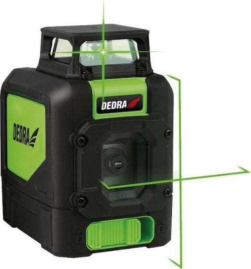 Dedra Αυτορυθμιζόμενο Γραμμικό Αλφάδι Laser Πράσινης Δέσμης 6V με Εύρος Εργασίας 30m