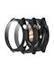 Defense Frame Plastikhülle in Schwarz Farbe für Huawei Watch 4 / Watch 4 Pro