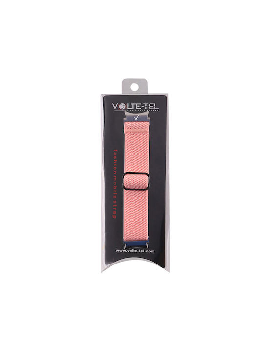 Volte-Tel VT118 Λουράκι Υφασμάτινο Ροζ (Galaxy Watch4/5/6/7/FE/4 Classic/6 Classic/5 Pro)
