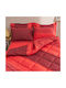 Charalambidis Textiles Santorini Set Față de Pernă Oxford Red - 50x70cm.