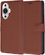 Techsuit Book Δερμάτινο Καφέ (Huawei Nova 11 / 12s)