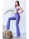 High Waist Sweatpants Flared Purple
