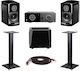 GoldenEar Set de difuzoare Home Cinema BRX speakers, Goldenear Supersub X subwoofer, Lyngdorf TDAI-1120 amplifier 120W