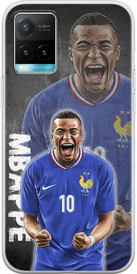 Euro 2024 Kylian Mbappe Vivo Y21s Husă flexibilă din silicon transparent TPU