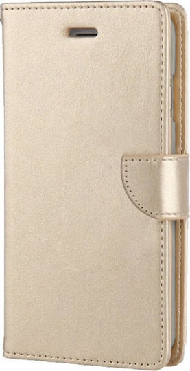 Wallet Δερματίνης Χρυσό (TCL 40 NXTPAPER 4G)