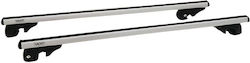120cm. for Cars with Factory Bars (with Roof Rack Legs and Lock) Silver