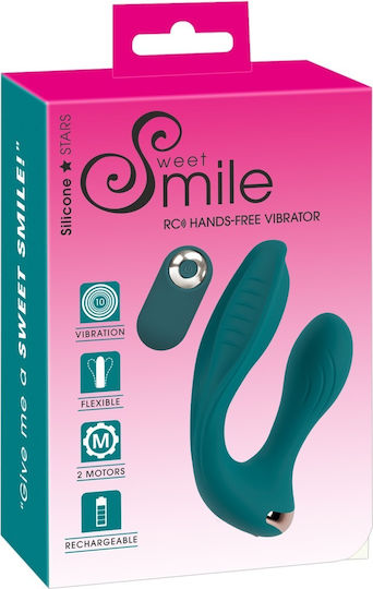 You2Toys Doppelter Vibrator mit Fernbedienung 10.7cm Grün