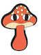 Decorative Crocs Orange Mushroom