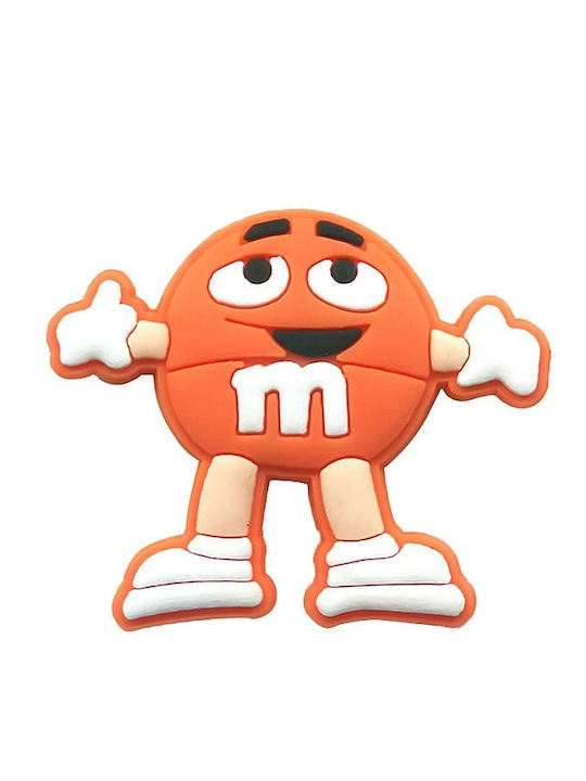 Διακοσμητικό Crocs M&ms Smiley Πορτοκαλί