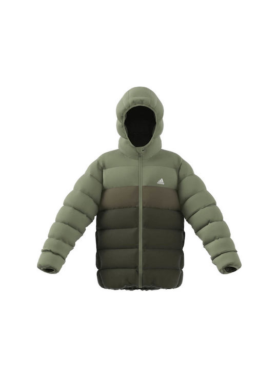 adidas Kids Casual Jacket with Hood Green