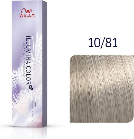 Wella Illumina Βαφή Μαλλιών 10/81 60ml