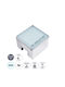 GloboStar Spot Floor Lamp LED 2W with Cold White Light IP68 Gray