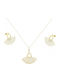 Art d or Set cu Colier & Cercei din Aur 14K