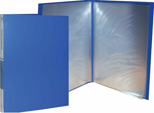 Euro Office Mappe Suppl mit 30 Plastikhüllen Folien für Papier A4 Blau 1Stück