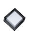 GloboStar Apex Square Wall-Mounted Outdoor Ceiling Lamp LED IP65 10W with Natural White Light 17x17x9cm