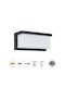 GloboStar Cityscape Wall-Mounted Outdoor Ceiling Lamp LED IP65 18W with Natural White Light 23.5x11x10cm