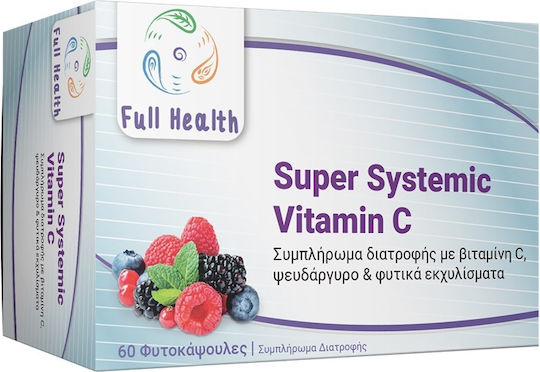 Full Health Super Systemic Βιταμίνη για Ενίσχυση του Ανοσοποιητικού, τo Δέρμα & Αντιοξειδωτική δράση 60 φυτικές κάψουλες