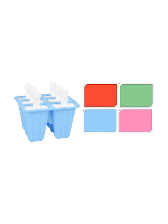 Excellent Houseware Formă de Patiserie Înghețată / Ice Lolly Plastic 6 Locuri 14x12x12buc 1buc