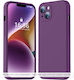 Techsuit Umschlag Rückseite Silikon Lila (Galaxy S20 Ultra)