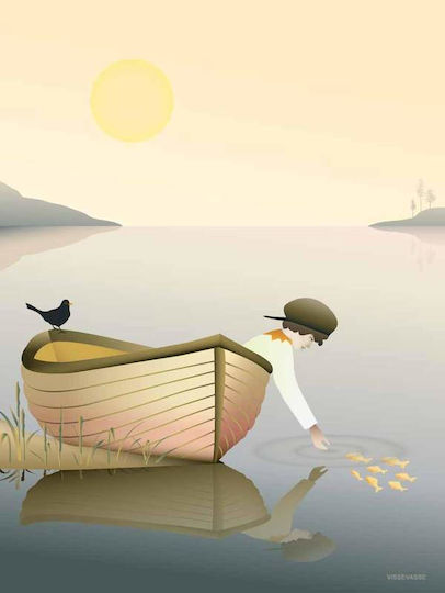 ViSSEVASSE Детски Постер Boy In A Boat 30x40бр